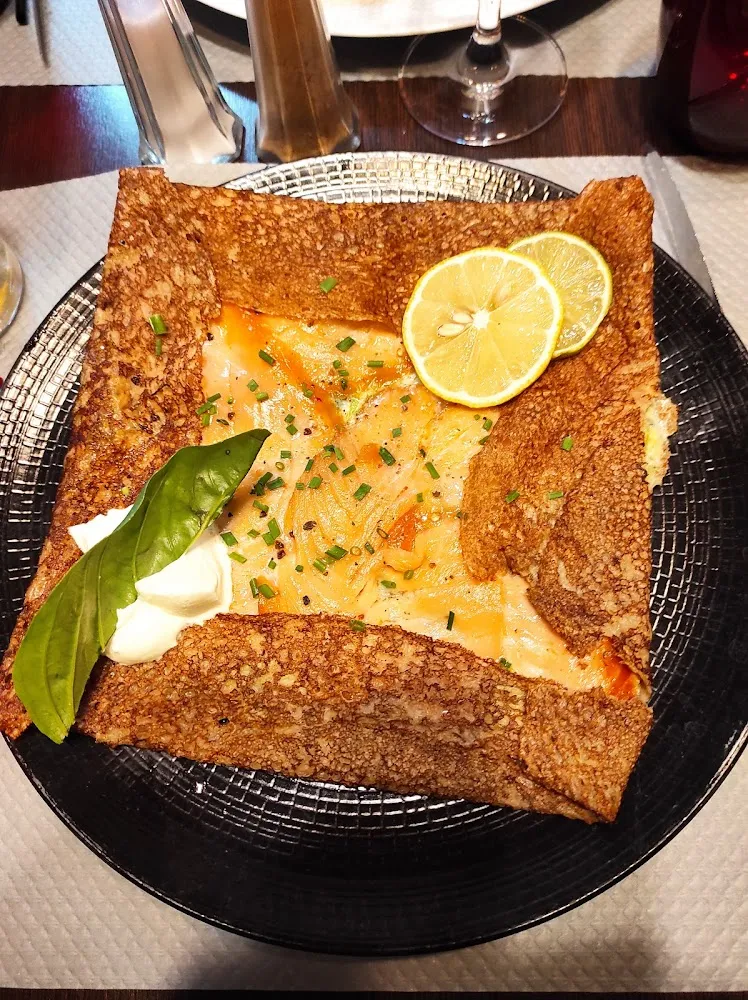 Galette Saumon Fondue de Poireaux